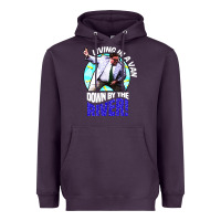 Plum chris farley   matt foley nostalgia Heavyweight Hoodie - artisFamous