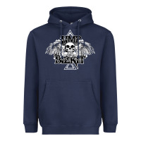 Navy Limp Bizkit Essential Heavyweight Hoodie - artisFamous