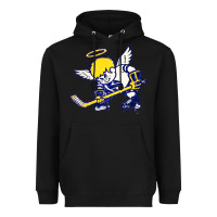 Black fighting saints Heavyweight Hoodie - artisFamous