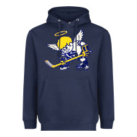 Navy fighting saints Heavyweight Hoodie - artisFamous