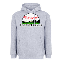 Heather Grey field of dreams Heavyweight Hoodie - artisFamous
