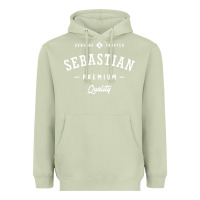 Matcha Sebastian Personalized Name Mens Birthday Heavyweight Hoodie - artisFamous