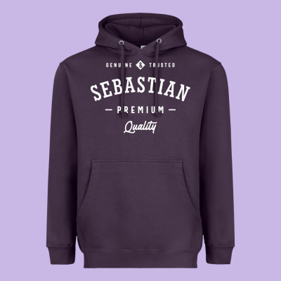 Sebastian Personalized Name Mens Birthday Heavyweight Hoodie Designed By Artisfamous
