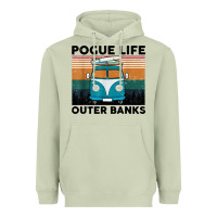 Matcha pogue life outer banks retro vintage Heavyweight Hoodie - artisFamous