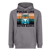 Pogue Life Outer Banks Retro Vintage Heavyweight Hoodie | Teevron