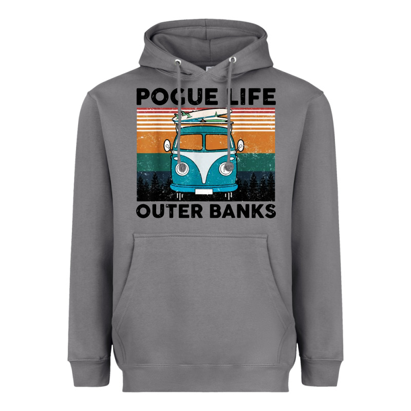 Pogue Life Outer Banks Retro Vintage Heavyweight Hoodie by artisFamous | Teevron