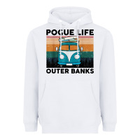 White pogue life outer banks retro vintage Heavyweight Hoodie - artisFamous