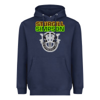 Navy Sturgill Simpson De Oppresso Liber Heavyweight Hoodie - artisFamous