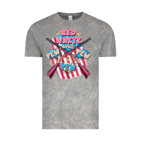 Cloud Rock Red white and pew pew pew Vintage Tee - FaDigitalArtStudio