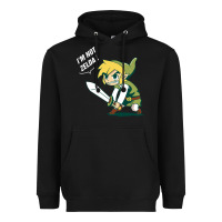 Black i’m not zelda Heavyweight Hoodie - artisFamous