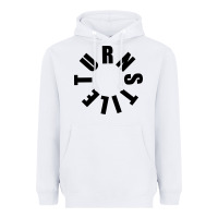 White TURNSTILE BLACK ON WHITE Heavyweight Hoodie - artisFamous