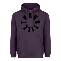 Plum TURNSTILE BLACK ON WHITE Heavyweight Hoodie - artisFamous