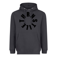 Smoke TURNSTILE BLACK ON WHITE Heavyweight Hoodie - artisFamous
