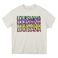Cream louisiana mardi gras Heavy Core Tee - CowGirlArtShop
