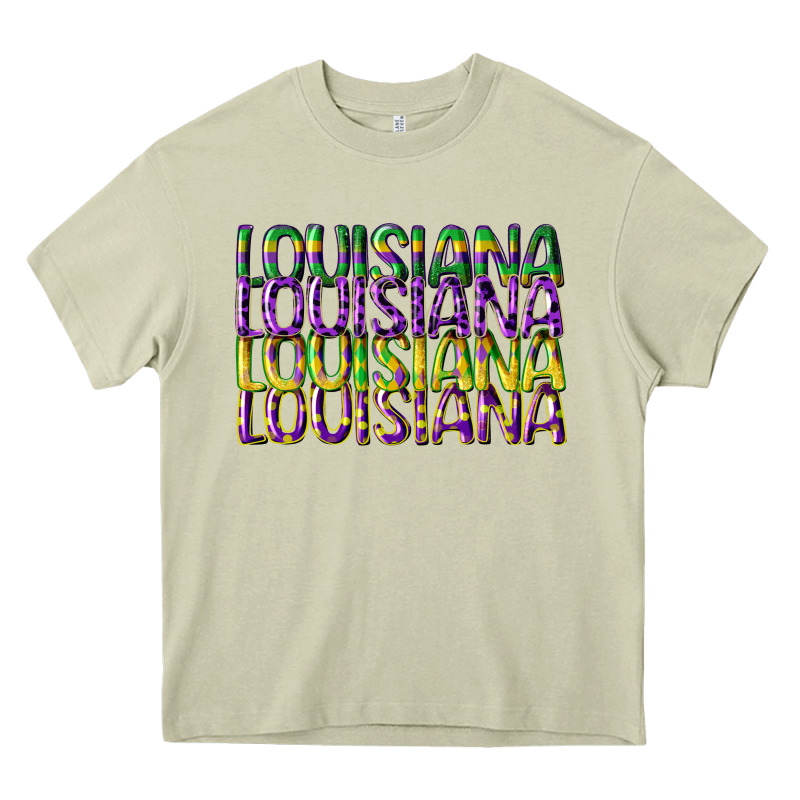 Louisiana Mardi Gras Heavy Core Tee by CowGirlArtShop | Teevron