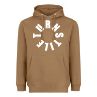Toasted Coconut TURNSTILE WHITE ON BLACK. Heavyweight Hoodie - artisFamous