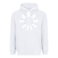 White TURNSTILE WHITE ON BLACK. Heavyweight Hoodie - artisFamous