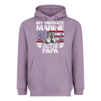 Lavender marine papa, gifts my favorite marine calls me pa pa military mother Heavyweight Hoodie - artisFamous