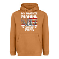 Meerkat marine papa, gifts my favorite marine calls me pa pa military mother Heavyweight Hoodie - artisFamous