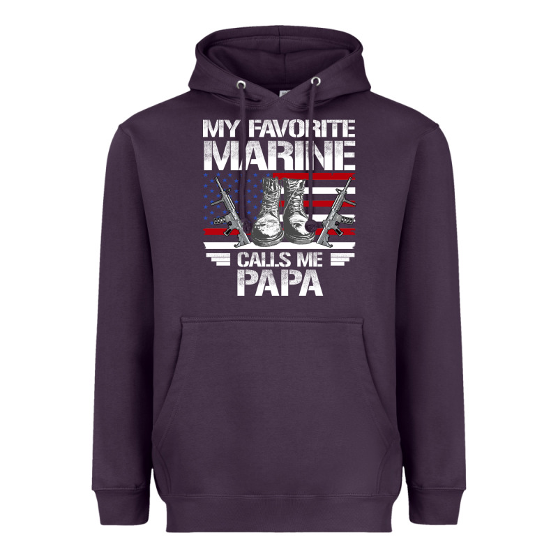 Marine Papa, Gifts My Favorite Marine Calls Me Pa Pa Military Mother Heavyweight Hoodie by artisFamous | Teevron
