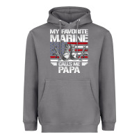 Storm marine papa, gifts my favorite marine calls me pa pa military mother Heavyweight Hoodie - artisFamous