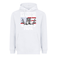 White marine papa, gifts my favorite marine calls me pa pa military mother Heavyweight Hoodie - artisFamous