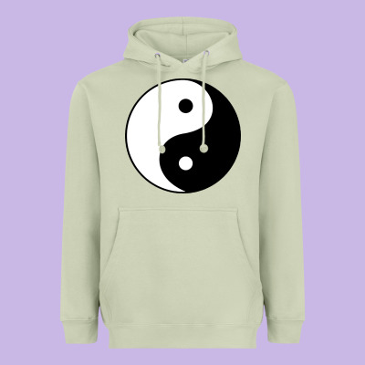 Yin And Yang Heavyweight Hoodie Designed By Artisfamous
