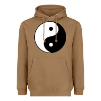 Toasted Coconut Yin and yang Heavyweight Hoodie - artisFamous