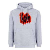 Heather Grey vintage kor'n Heavyweight Hoodie - artisFamous