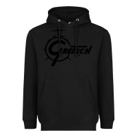 Black gretsch Heavyweight Hoodie - artisFamous