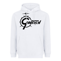 White gretsch Heavyweight Hoodie - artisFamous