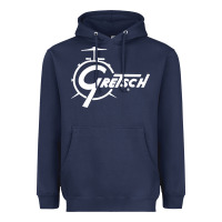 Navy gretsch Heavyweight Hoodie - artisFamous