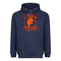 Navy italian stallion Heavyweight Hoodie - artisFamous