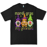 Black Mardi Gras with my gnomies Premium Tee - HowdyJamesFarm