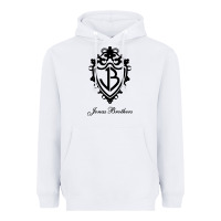 White jona's brothers Heavyweight Hoodie - artisFamous