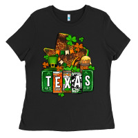 St. Patrick's Texas Map Ladies Tee | Teevron