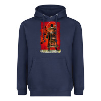 Navy vintage candyman be my victim halloween Heavyweight Hoodie - artisFamous
