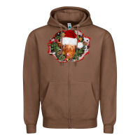 Chestnut christmas heifer Zipper Hoodie - AdoDesignShop