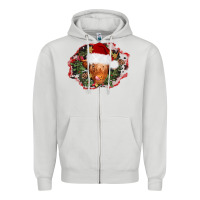 Dove Grey christmas heifer Zipper Hoodie - AdoDesignShop