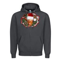 Smoke christmas heifer Zipper Hoodie - AdoDesignShop