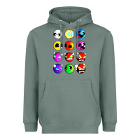 Sage geometry dash difficulty  faces Heavyweight Hoodie - artisFamous