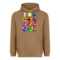 Toasted Coconut geometry dash difficulty  faces Heavyweight Hoodie - artisFamous