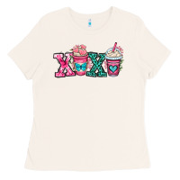 Bone xoxo coffee cups Ladies Tee - OliviaCreatesArt