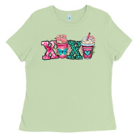 Matcha xoxo coffee cups Ladies Tee - OliviaCreatesArt