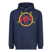 Navy heavy metal Heavyweight Hoodie - artisFamous