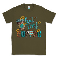 Army Green but first coffee Classic Tee - Artiststas