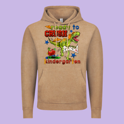 Ready To Crush Kindergarten Vintage Hoodie Designed By Bundleandbundleshop