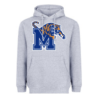 Heather Grey the memphis athletic teams tigers Heavyweight Hoodie - artisFamous