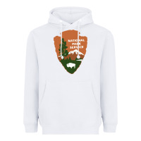 White national park service Heavyweight Hoodie - artisFamous