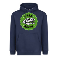 Navy t rex ranch Heavyweight Hoodie - artisFamous